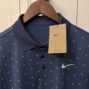 Nike Men's Navy Polo with Pattern